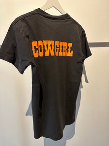 Vintage Westbound Tee- orange on black