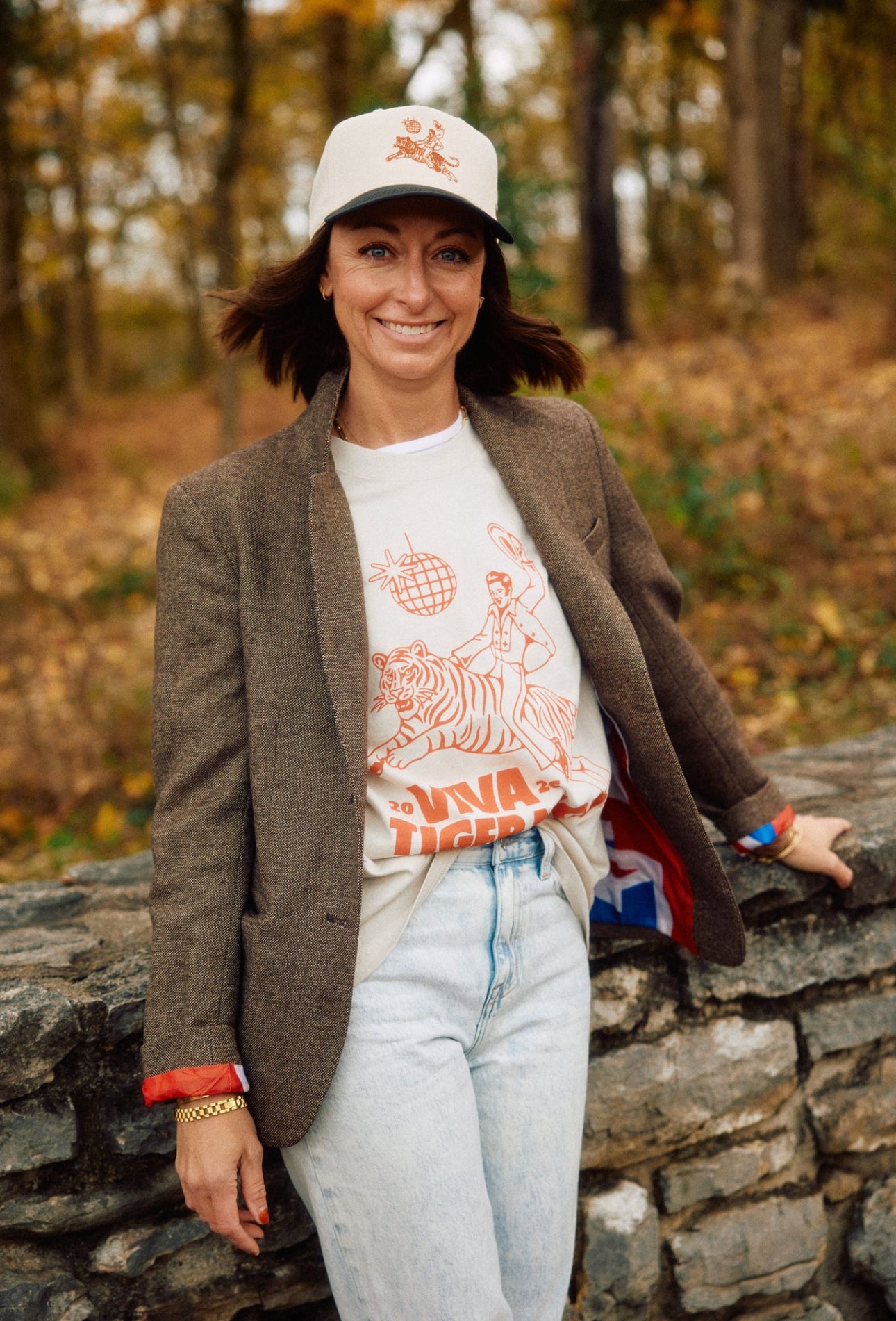 Viva Tiger Night Hat- natural/black