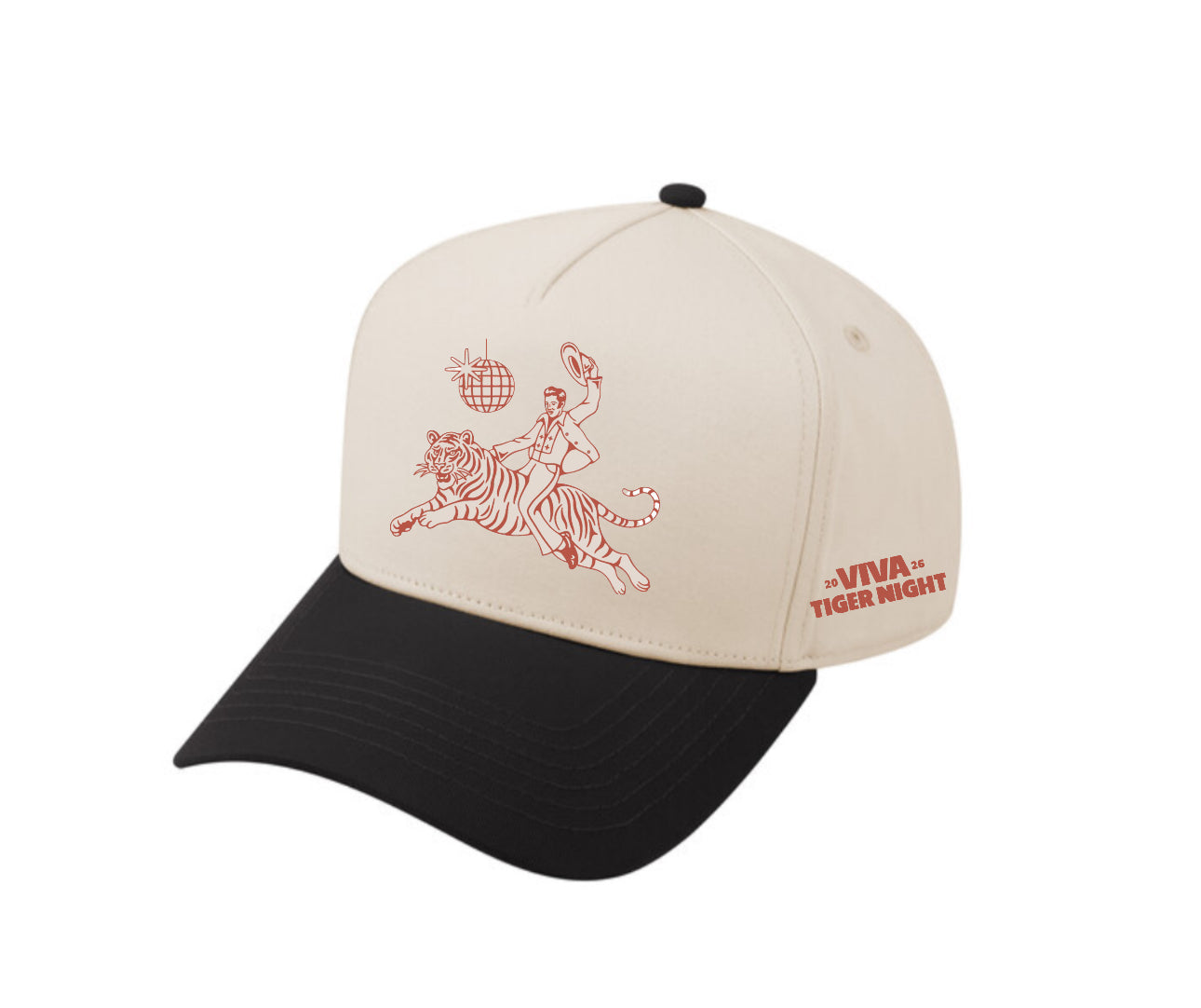 Viva Tiger Night Kids Hat- natural/black