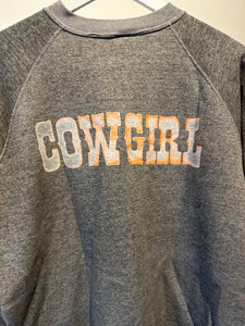 Vintage Westbound Pullover- white/orange on grey