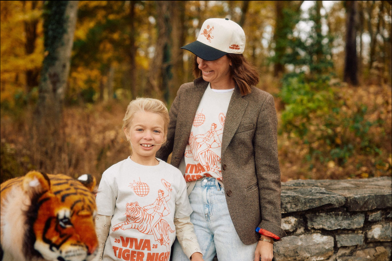 Viva Tiger Night Hat- natural/black