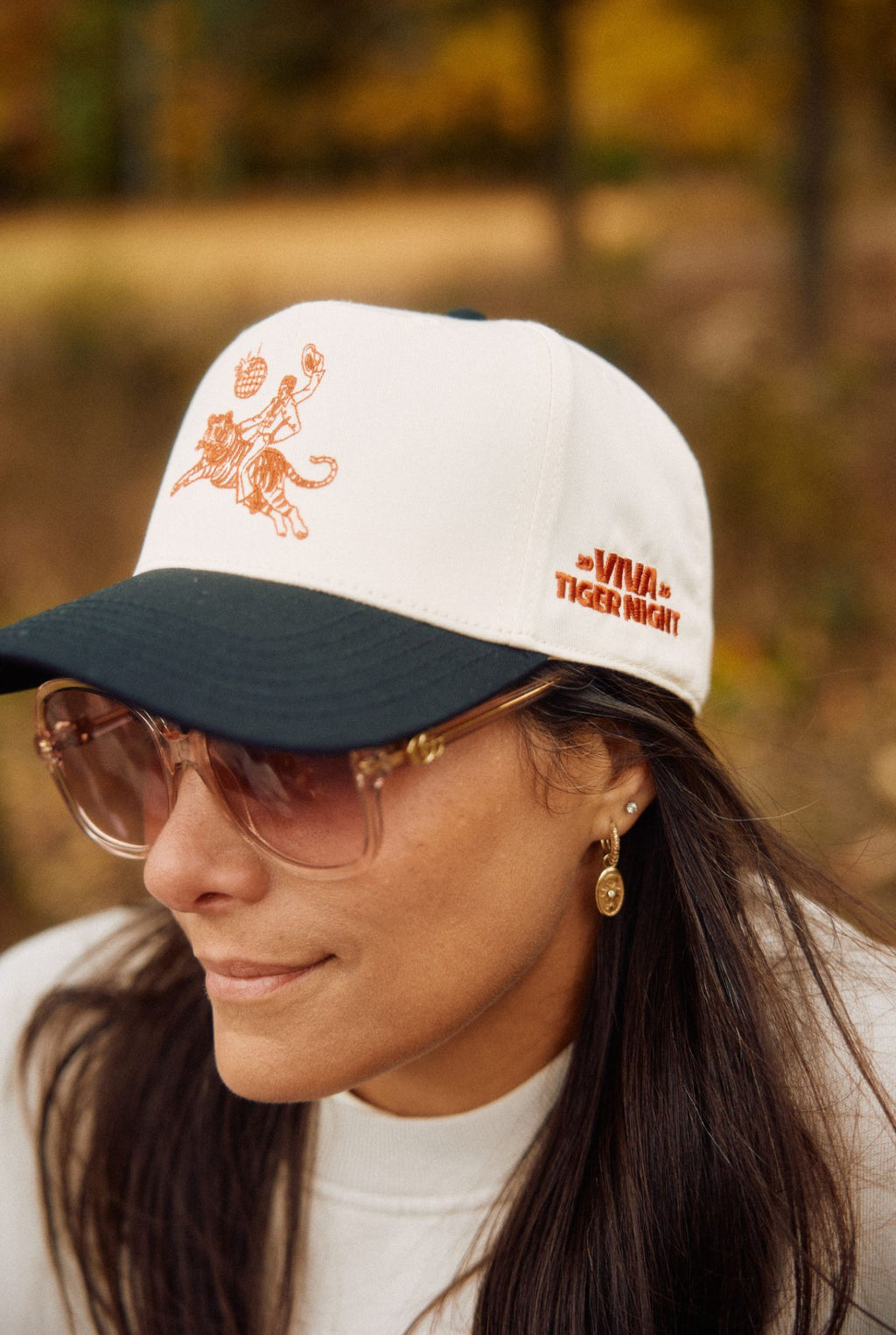 Viva Tiger Night Hat- natural/black