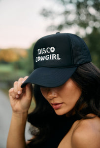 Foam Trucker Hat- white on black