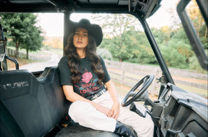 Black Cowgirl Tee