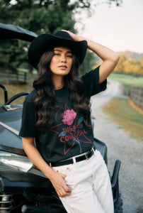 Black Cowgirl Tee