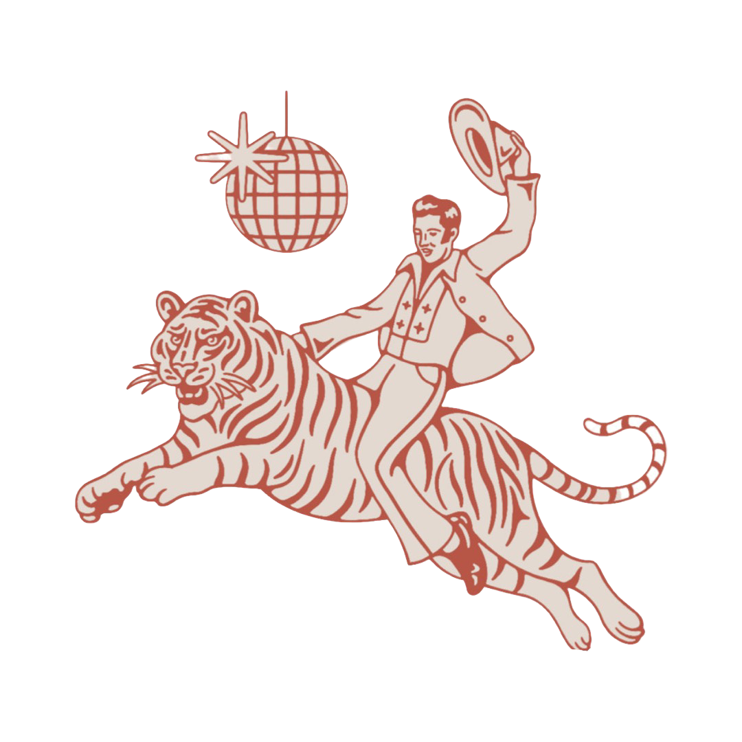 Viva Tiger Night Kids Hat- natural/black