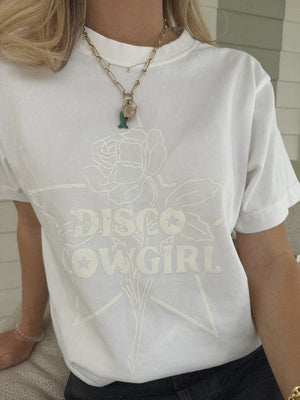 White Cowgirl Tee