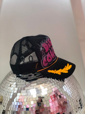 Foam Trucker Hat- black airbrush