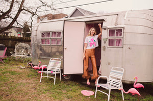 Cowgirl Tee- pink airbrush