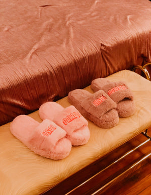 Dusty Rose Slippers