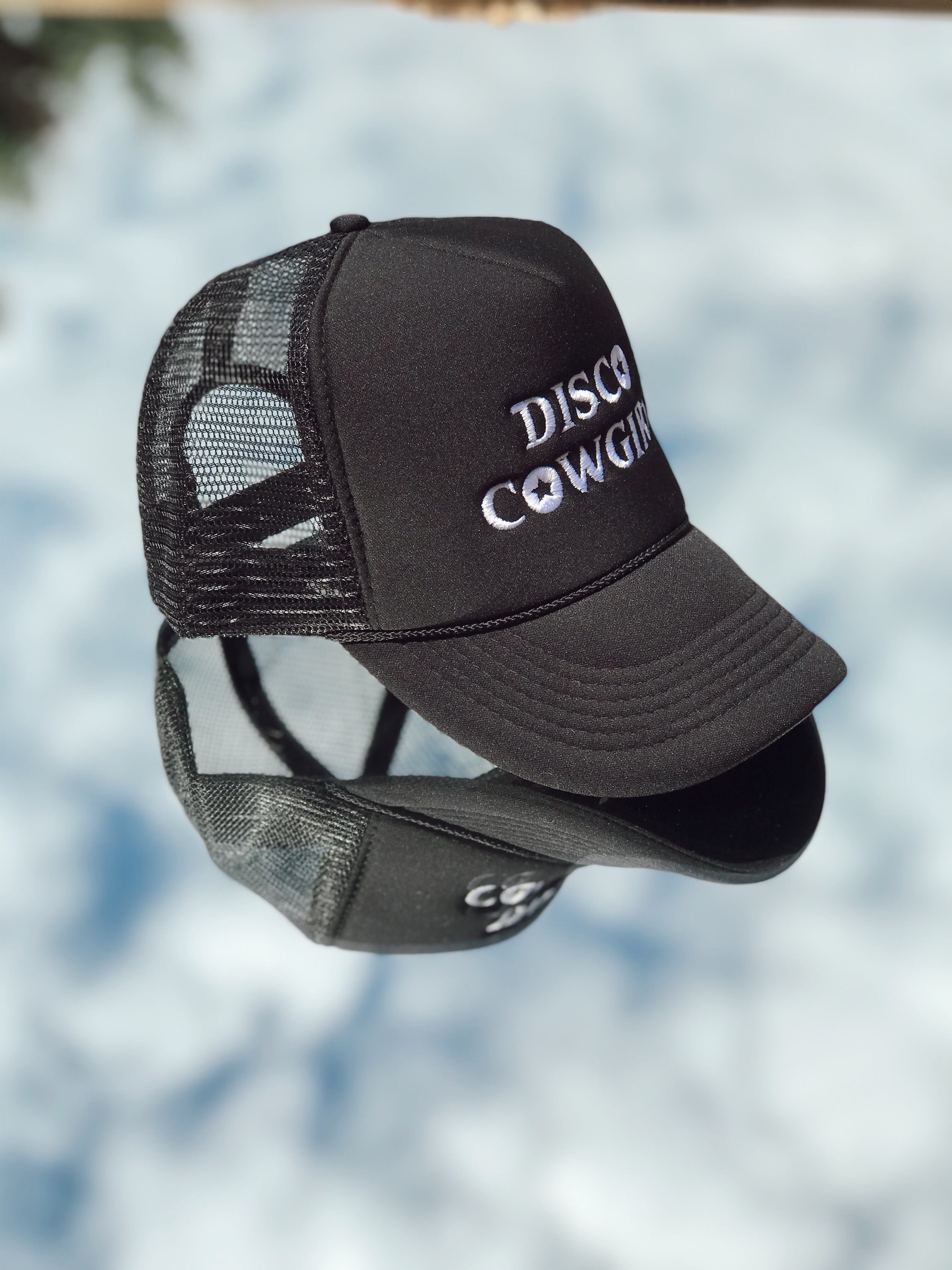 Foam Trucker Hat- white on black