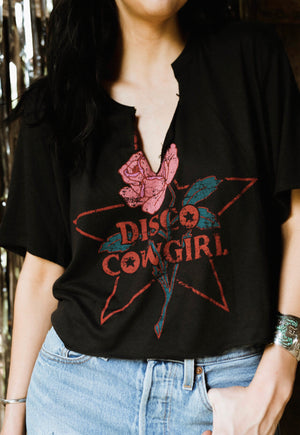 Cowgirl Tee- color on black