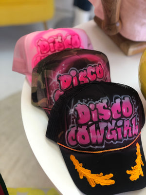 Foam Trucker Hat- black airbrush