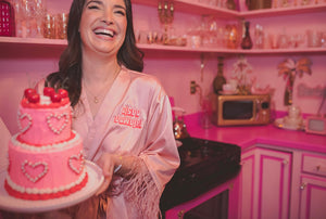 Dusty Rose Satin Robe