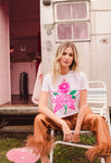 Cowgirl Tee- pink airbrush