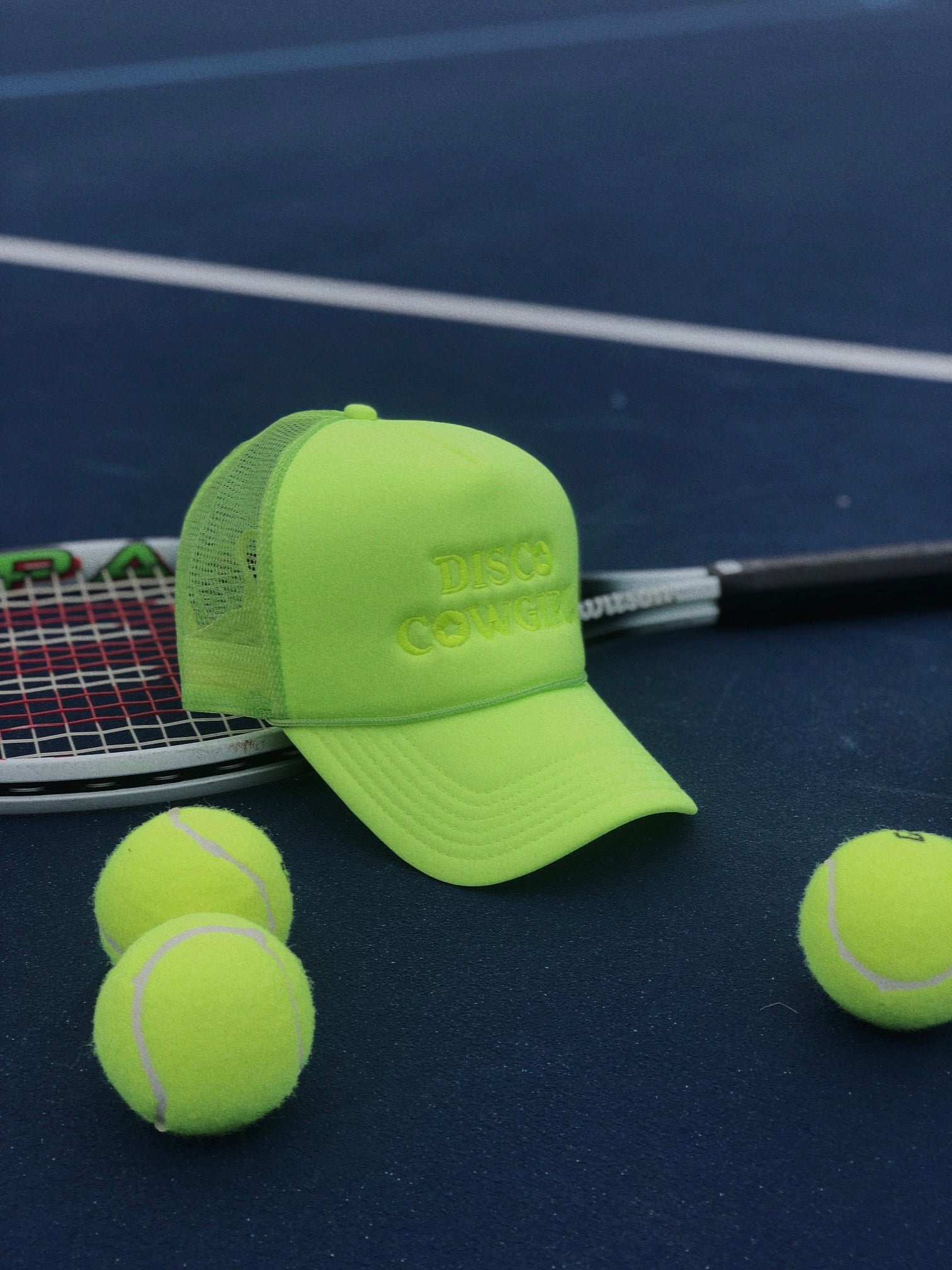 Foam Trucker Hat- tennis ball