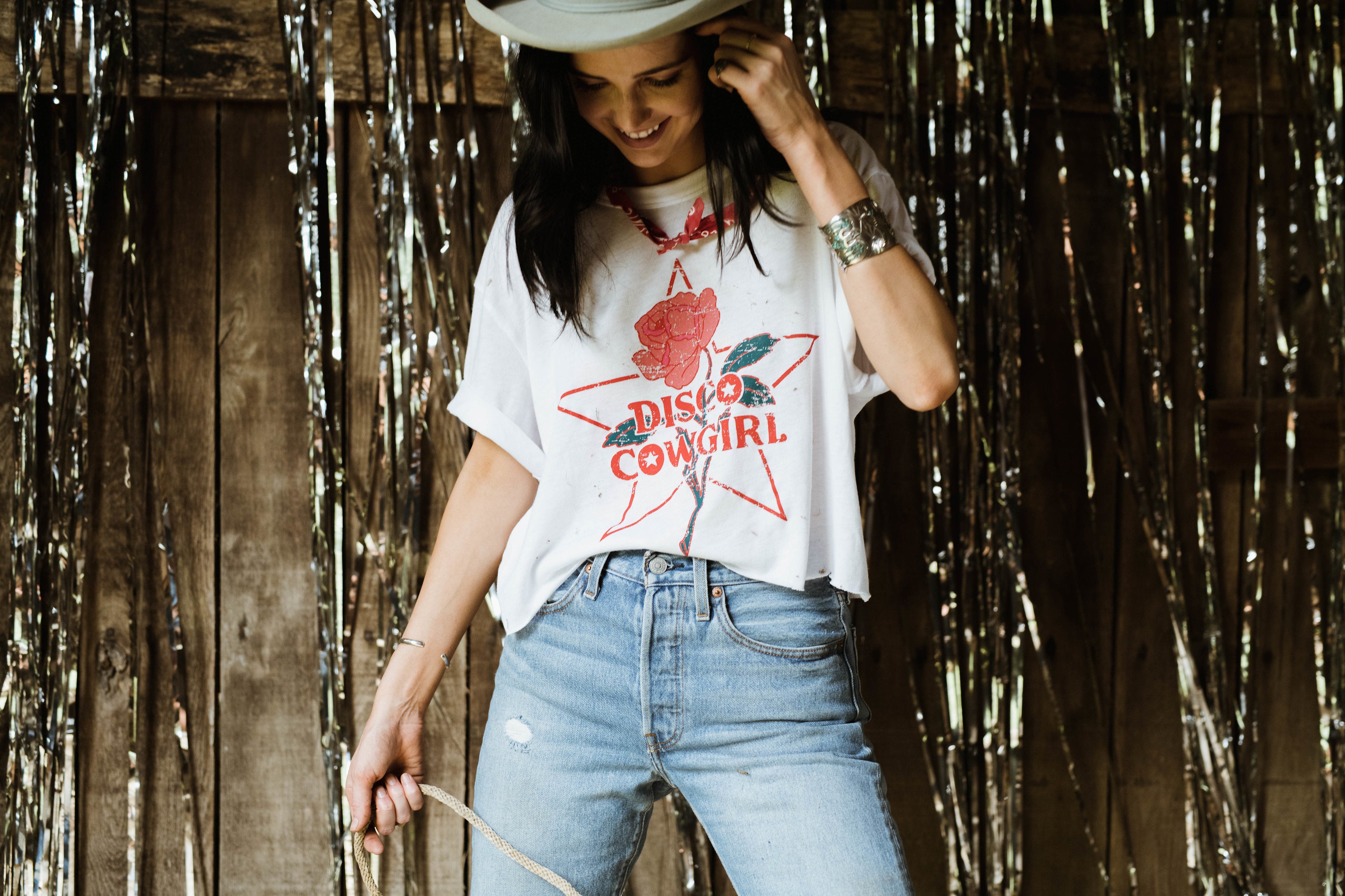 Cowgirl Tee- color on white